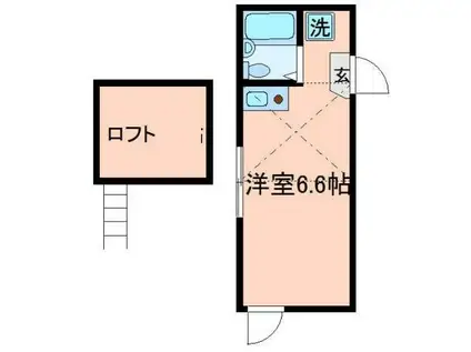 リブ亀戸VII(ワンルーム/3階)の間取り写真