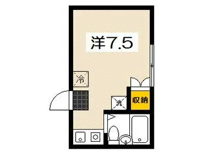 Uステージ五日市中央II(ワンルーム/2階)の間取り写真