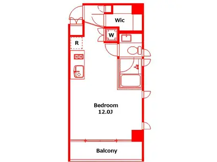 GRACE FUTABA(ワンルーム/2階)の間取り写真