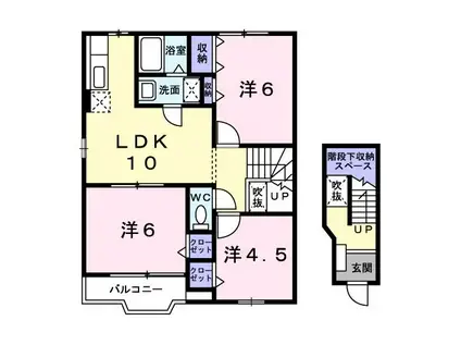 ベル シャトレ(3LDK/2階)の間取り写真