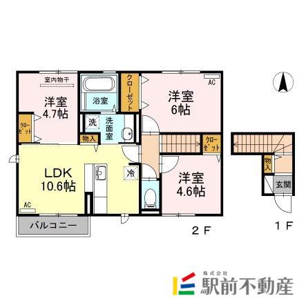 フィオレ(3LDK/2階)の間取り写真