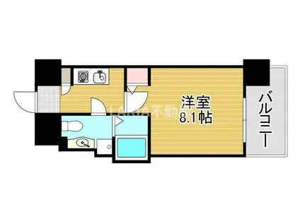 グラマシー京橋(1K/7階)の間取り写真