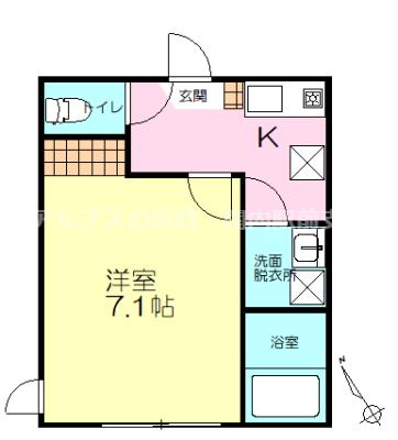 LE GRAND MAITA(1K/3階)の間取り写真