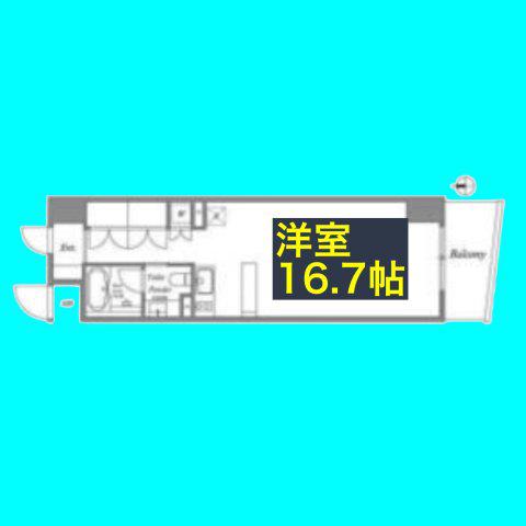 LASANTE葵(ワンルーム/5階)の間取り写真