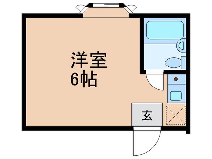 STバード(ワンルーム/2階)の間取り写真