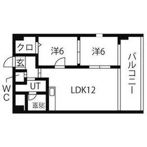 PLUMOSUS(2LDK/9階)の間取り写真