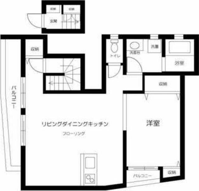 パインフェリーチェ豊玉(1LDK/2階)の間取り写真