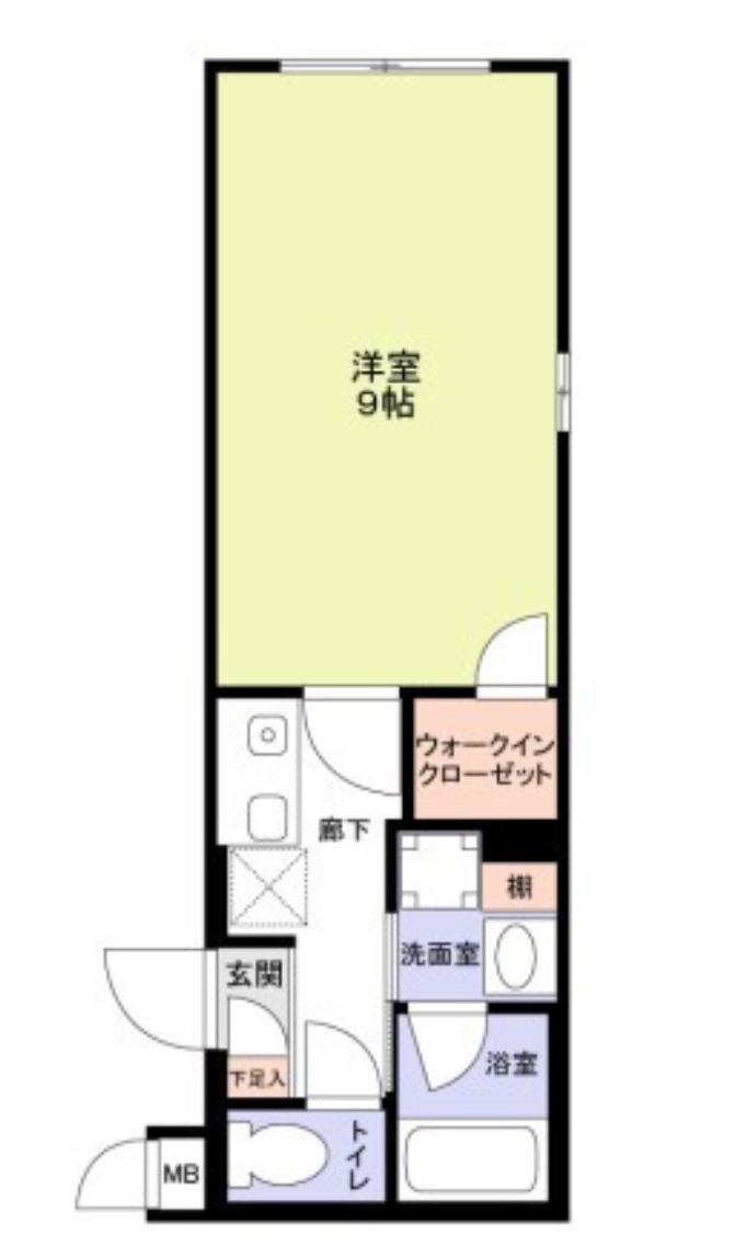 コンポジット亀戸ウエスト(1K/2階)の間取り写真