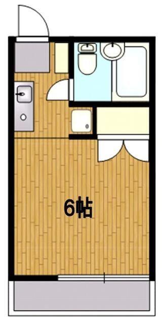 ロイヤルパレス大口(ワンルーム/2階)の間取り写真