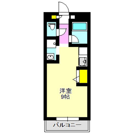 セントラルメゾン(1K/2階)の間取り写真