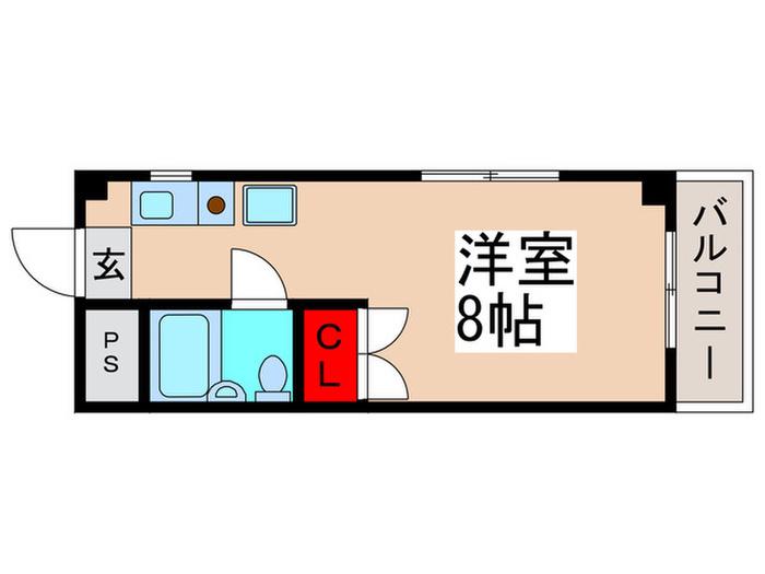 アイエムハイツ鬼高(ワンルーム/4階)の間取り写真