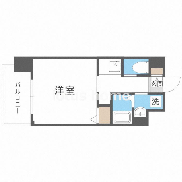 LIVIAZ NAMBA KRAS(1K/2階)の間取り写真