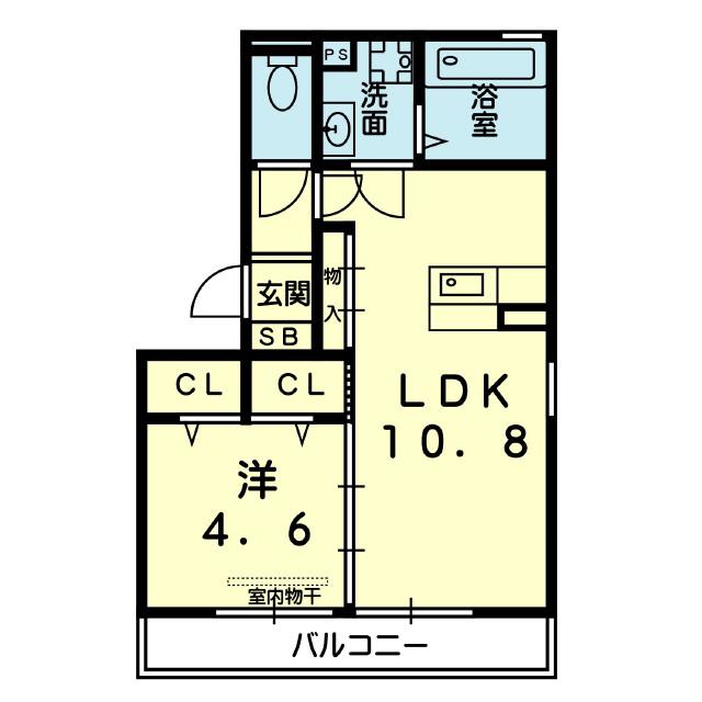 アーバンキューブ(1LDK/3階)の間取り写真