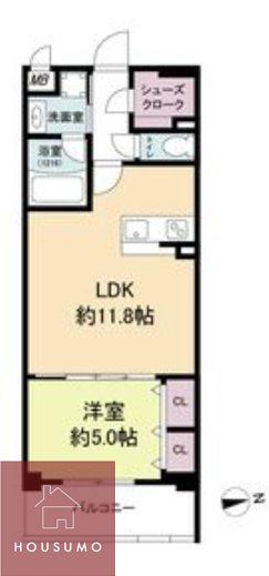 ESTAGEO関目高殿(1LDK/7階)の間取り写真