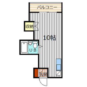 ノールシャンブル(ワンルーム/3階)の間取り写真