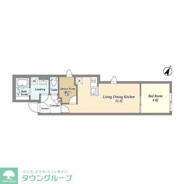 タスキSMART新大塚III(1SLDK/2階)の間取り写真