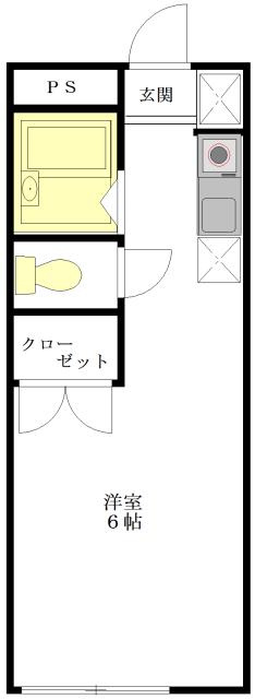 エステート新江古田(ワンルーム/2階)の間取り写真