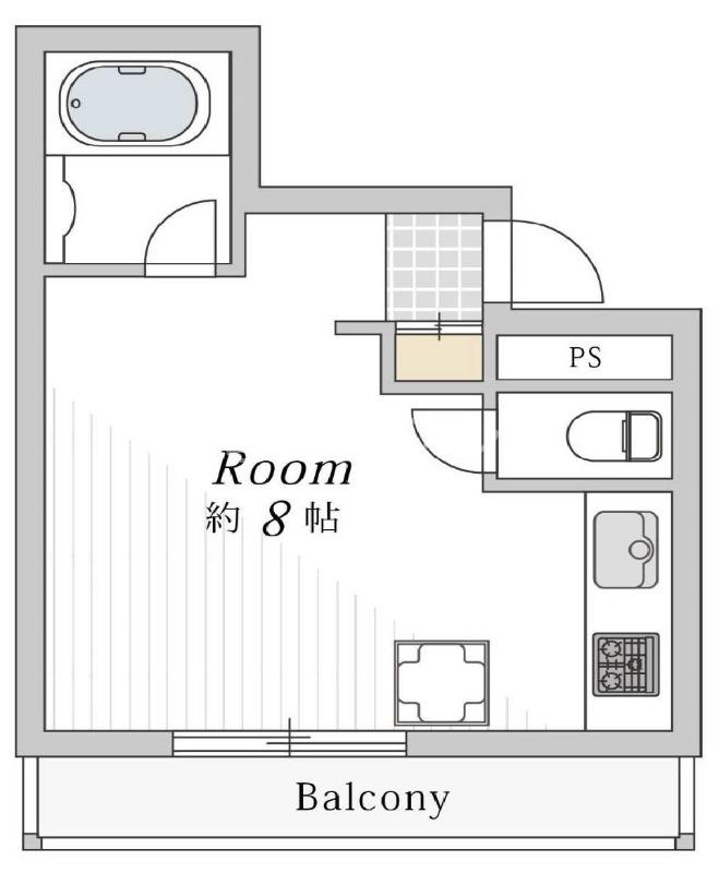 サニーコート(ワンルーム/3階)の間取り写真