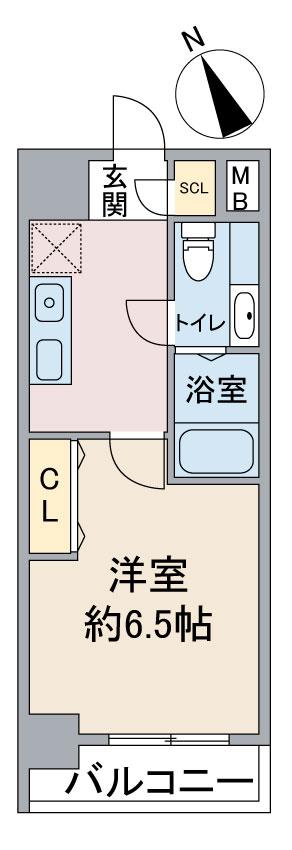 パルティーダ(1K/11階)の間取り写真