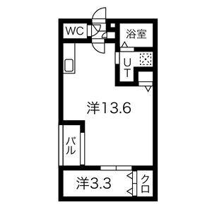 WARREN SHIMOKOMENOI(1LDK/2階)の間取り写真