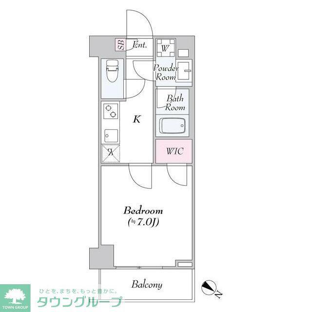 ロイジェント大山西町(1K/3階)の間取り写真