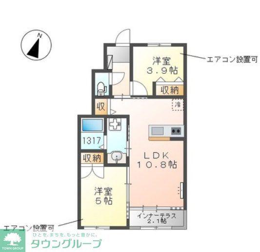 スターパレットIII(2LDK/1階)の間取り写真