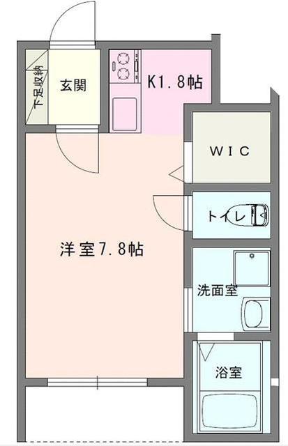 イースト VALLEY(1K/2階)の間取り写真