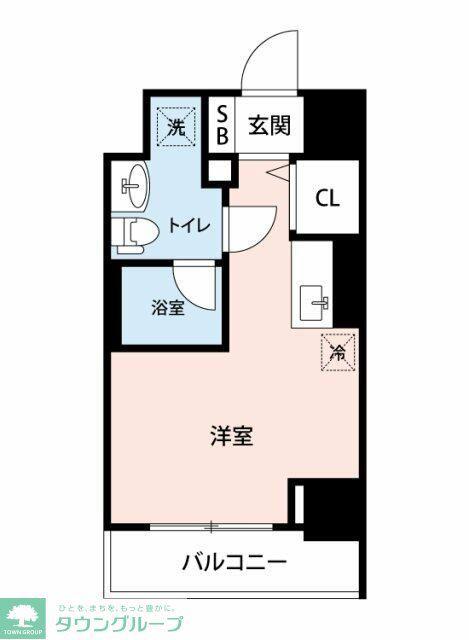マイナビSTAY川崎グランデ(ワンルーム/11階)の間取り写真