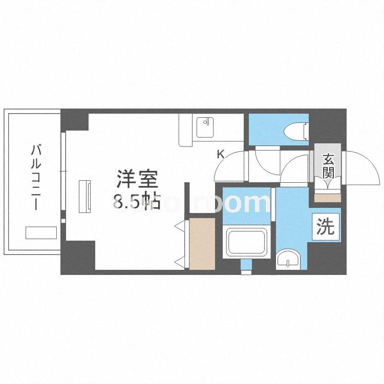 エスライズ梅田北(1K/2階)の間取り写真
