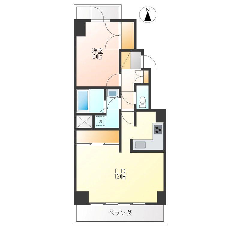 エミネンスウィップ(1LDK/7階)の間取り写真