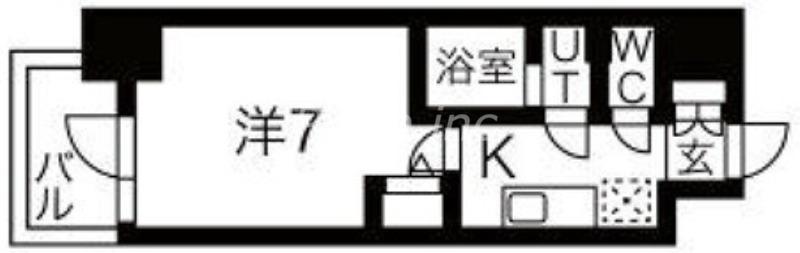 CASA REGULUS 新大阪北(1K/9階)の間取り写真