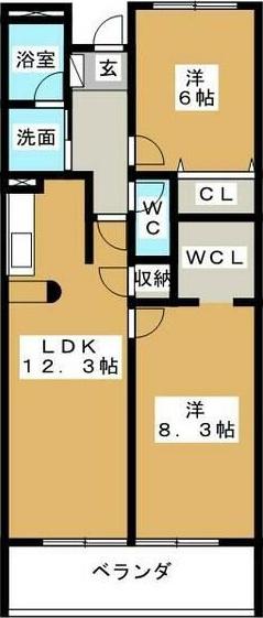 アークステージ I(2LDK/5階)の間取り写真