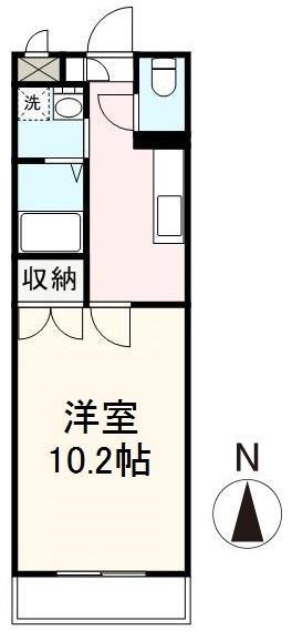 SOFEEL8(1K/1階)の間取り写真