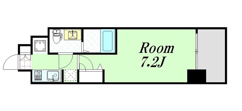 エスリード梅田北(1K/2階)の間取り写真