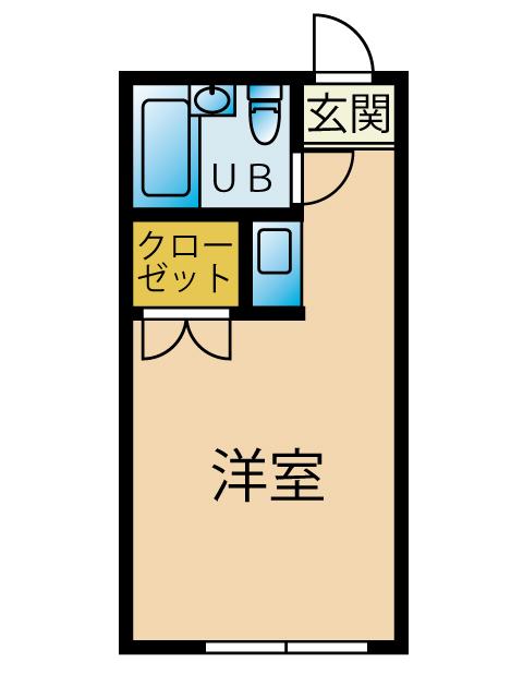 BCASA西巣鴨RE-BORN(ワンルーム/2階)の間取り写真