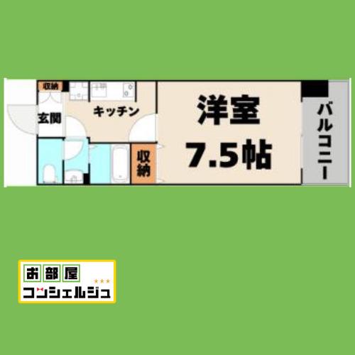 KDXレジデンス神宮前(1K/4階)の間取り写真