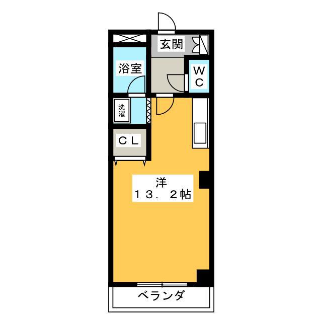 グランチェスタパレス(ワンルーム/2階)の間取り写真