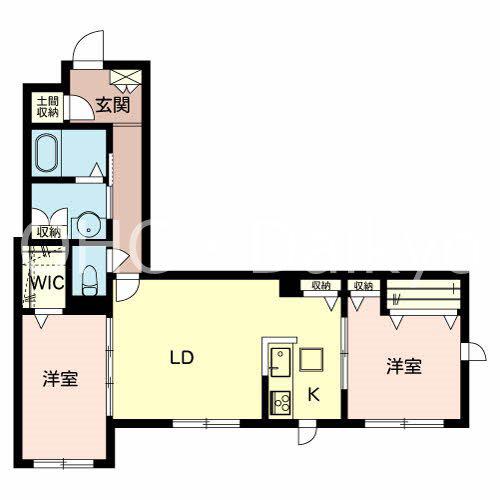 シャーメゾン別宮(2LDK/1階)の間取り写真