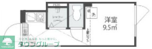 ノースヒル新宿イースト(ワンルーム/3階)の間取り写真