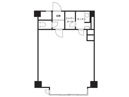 シェーネ白金(1K/1階)の間取り写真