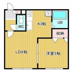ノースパレスN42(1LDK/2階)の間取り写真