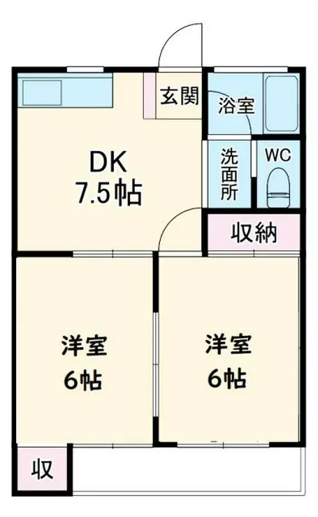 ニキコーポラス 2階階 間取り