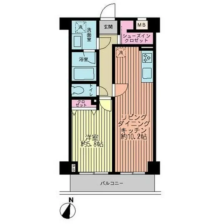 メゾンカルム西新宿 4階階 間取り