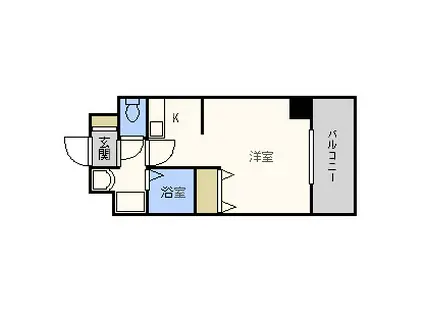 Mプラザ長堀弐番館(ワンルーム/10階)の間取り写真