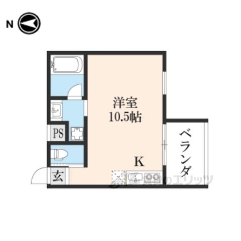 MAHIA・SUN―YOU(ワンルーム/2階)の間取り写真