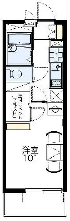 レオパレスOOHARA 1階階 間取り