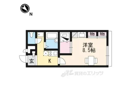 レオパレス沢田(1K/2階)の間取り写真