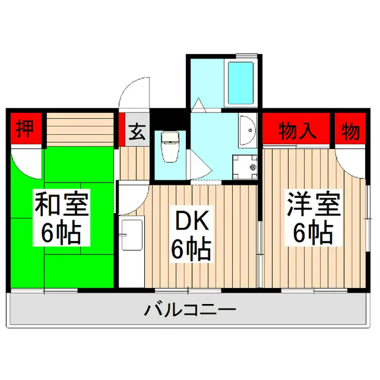 カシワハイツ 1階階 間取り