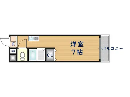 SANTO LALUZ CHODO(ワンルーム/4階)の間取り写真