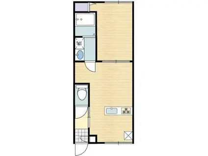 UNO PALLAZO(1LDK/3階)の間取り写真